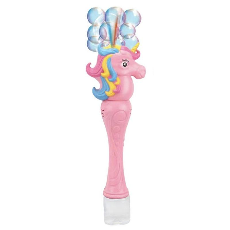 Brinquedos de Sopro de Bolhas de Unicórnio com Bolhas Plásticas Coloridas Brinquedo Elétrico de Bolhas