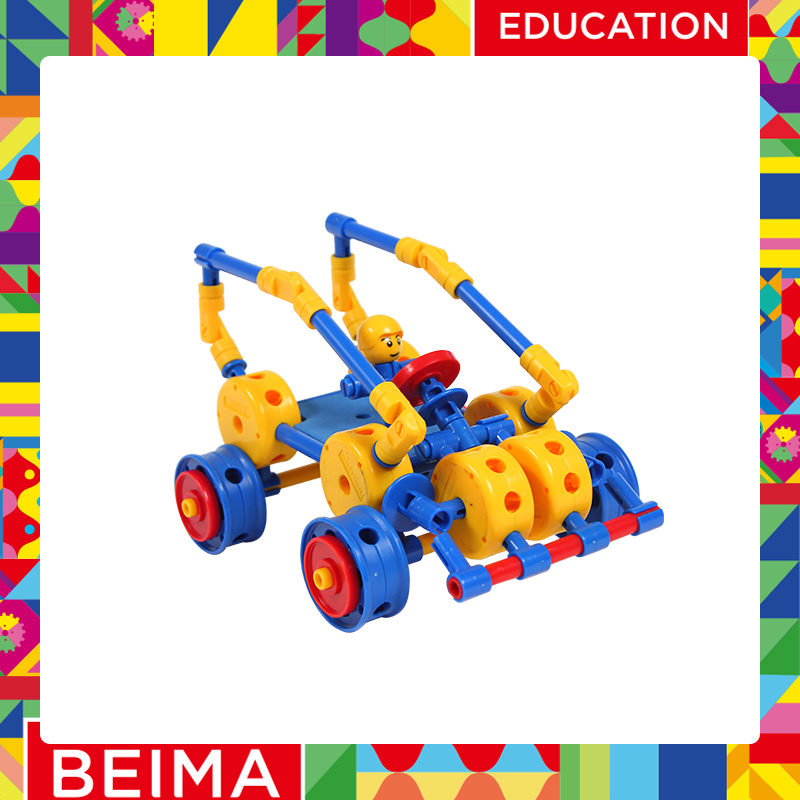 Brinquedo de Blocos de Montar de Plástico Colorido Personalizado para Crianças