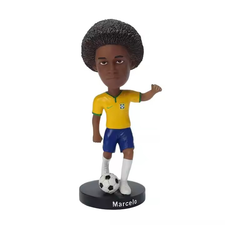 Brinquedo de jogador de futebol de plástico ecológico premium para crianças