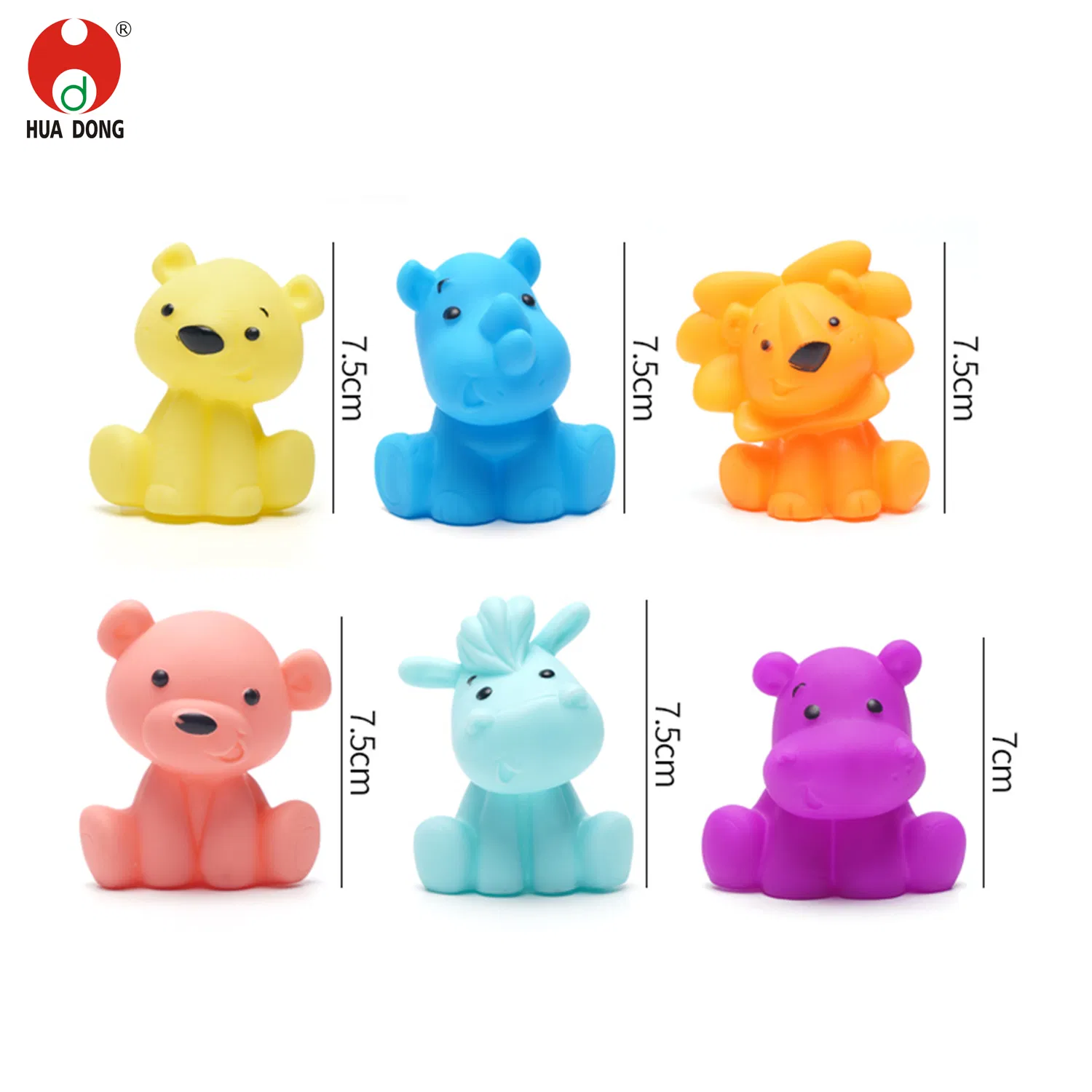 Brinquedos infantis mais populares e baratos, feitos de borracha, plástico, vinil e material PVC, com formato de animais e design colorido para aprendizado e brincadeiras durante o banho