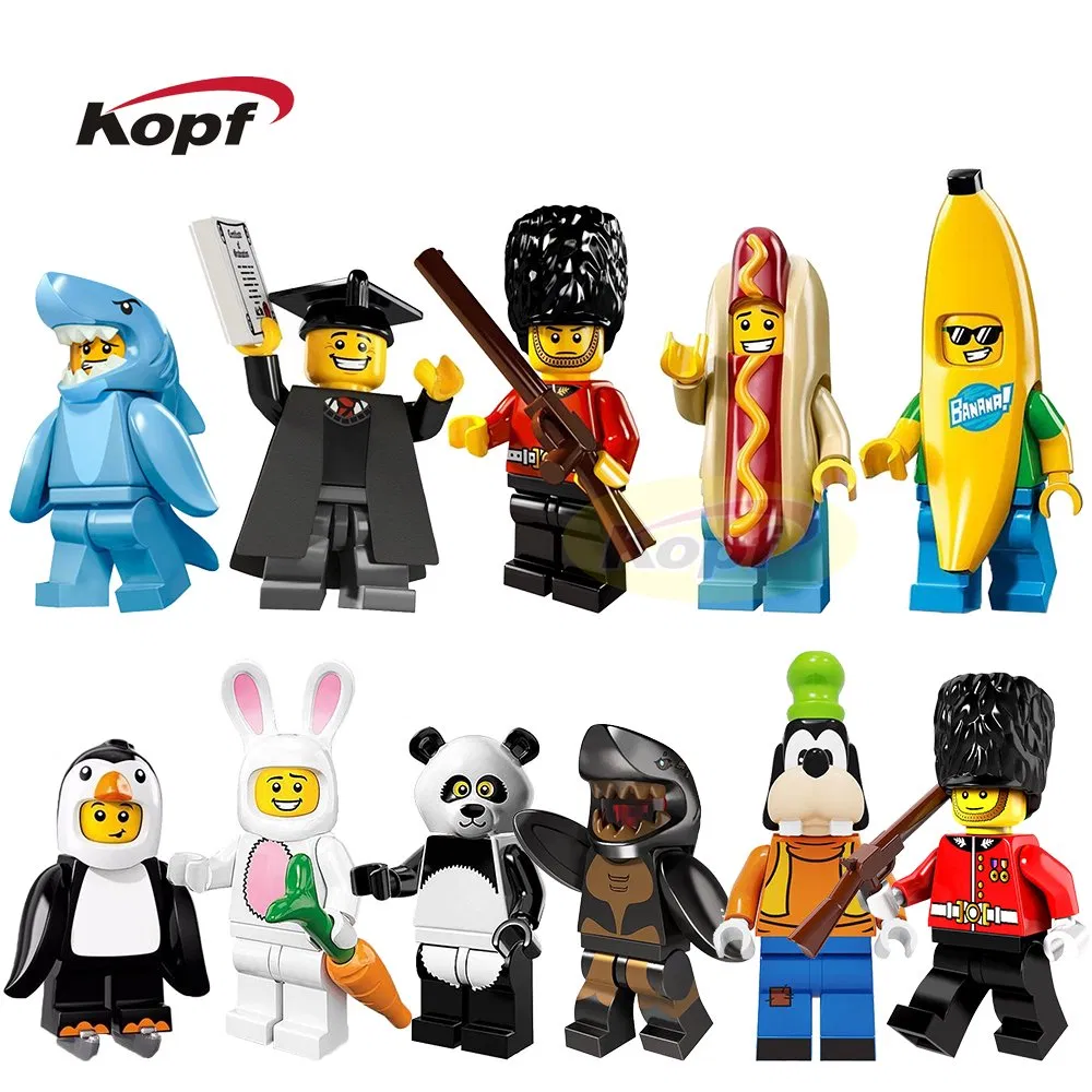 Figuras Mini Colecionáveis de Bomba Goofy Cartoon Montar Blocos de Construção Minifiguras Brinquedo de Plástico