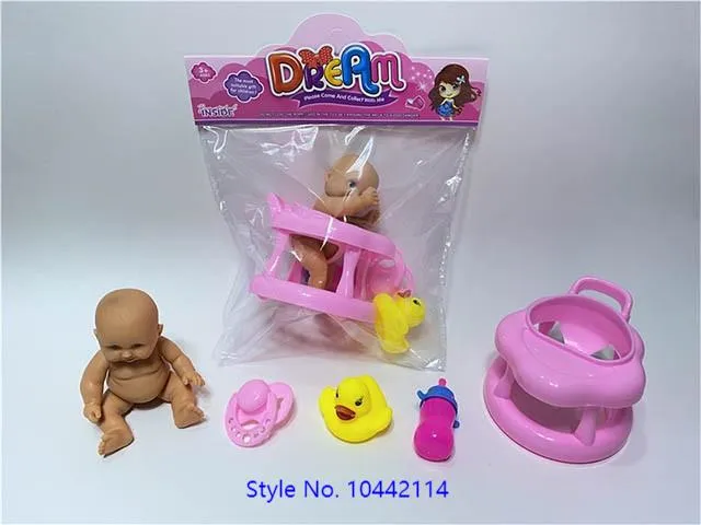 Boneca de Plástico Barata Brinquedo de Bebê Vinil Bebê Reborn Bonecas de Recém-Nascido