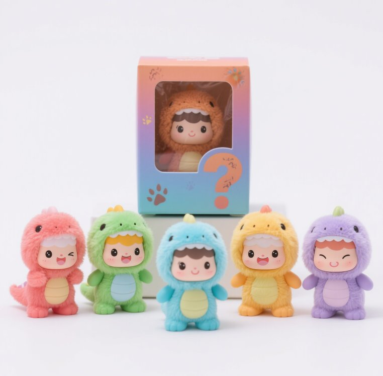 Caixa de Mistério Personalizada Colecionáveis Brinquedos de Pelúcia Plásticos Fornecimento de Fábrica OEM ODM