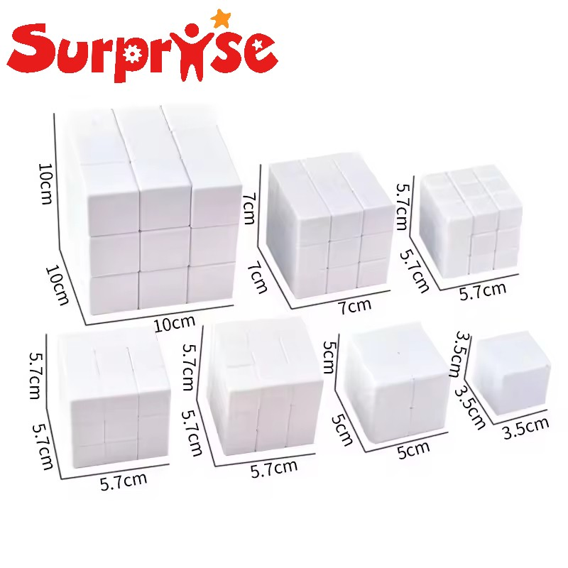 Múltiplos Tamanhos 2*2 3*3 Logotipo Personalizado OEM Publicidade Cubo Mágico Personalizado 3D Design Brinquedo Cubo Mágico de Plástico