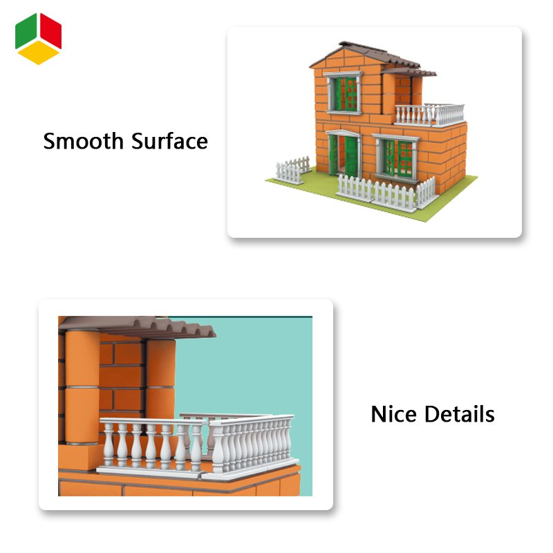 Brinquedos de Plástico Qstoys para Atacado Blocos de Construção para Crianças Montar Casa Blocos de Casa Brinquedos de Construção