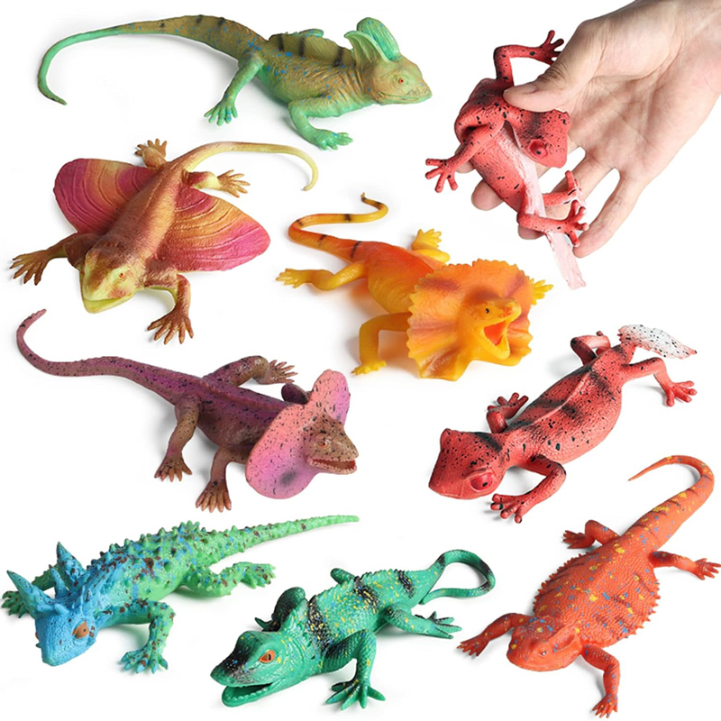 3D Série de Pequenos Animais Selvagens de Borracha Realista em Plástico TPR