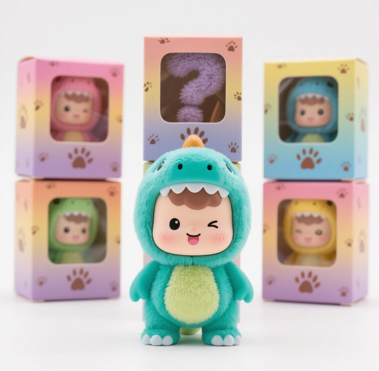Caixa de Mistério Personalizada Colecionáveis Brinquedos de Pelúcia Plásticos Fornecimento de Fábrica OEM ODM