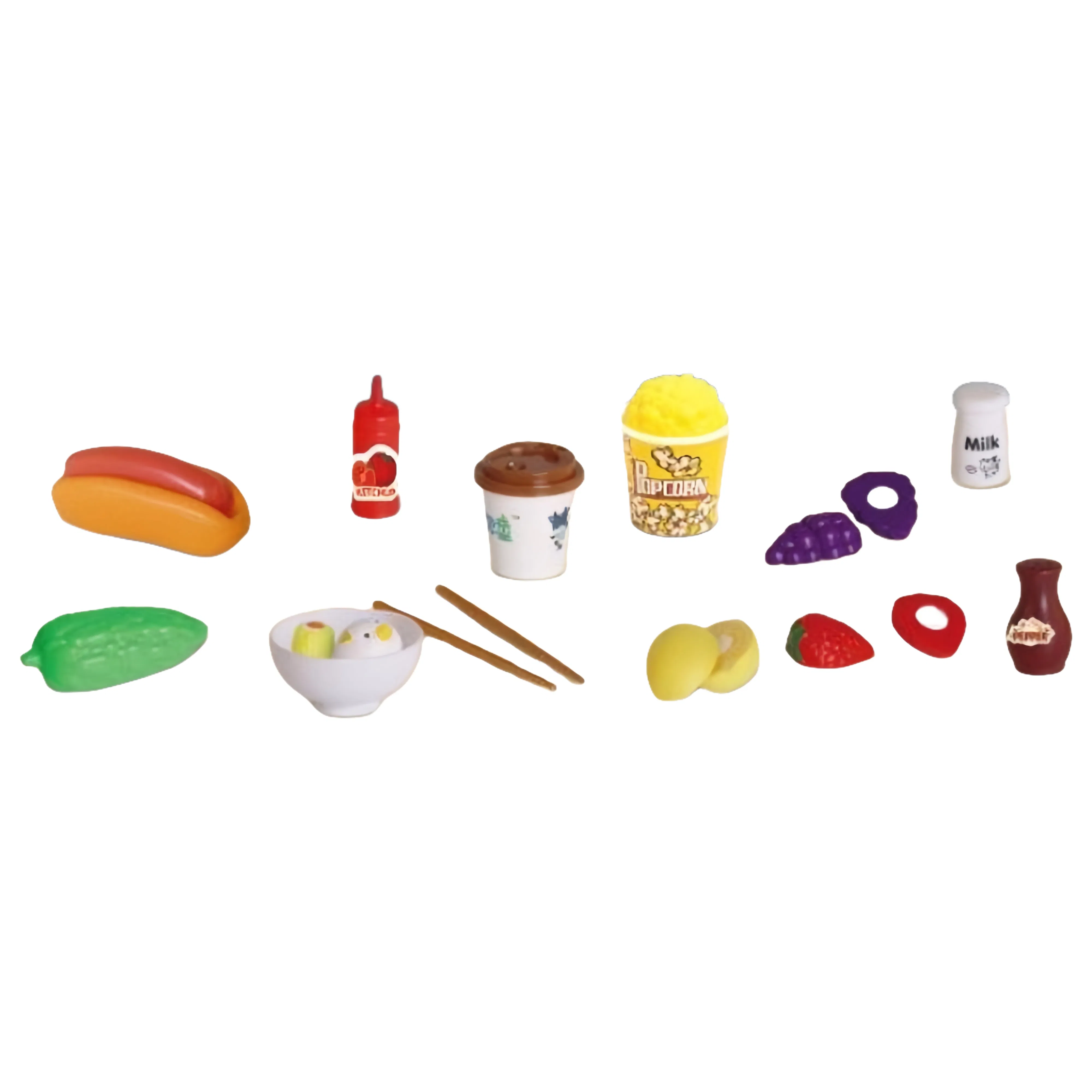 Conjunto de Utensílios de Cozinha de Plástico para Brincadeiras de Imitação em Atacado para Diversão de Cozinha Infantil