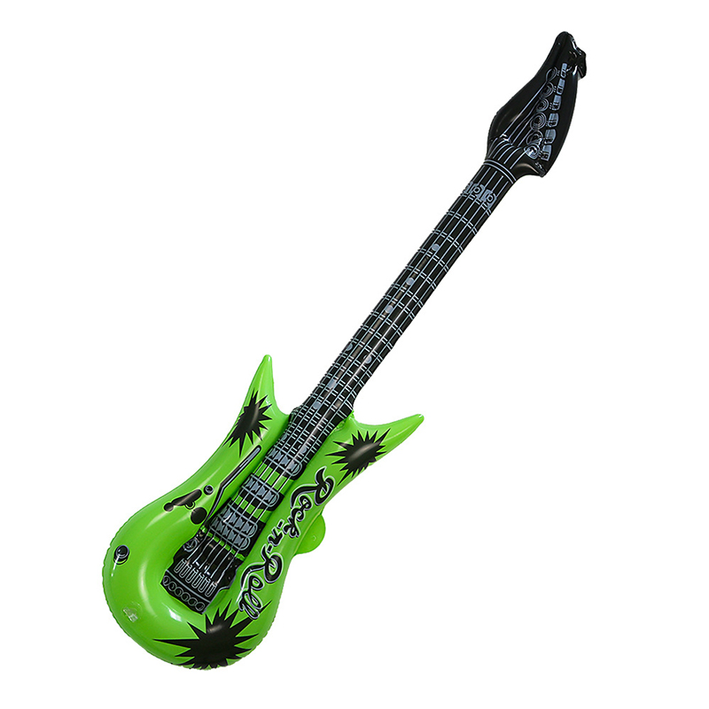 Brinquedos Promocionais Personalizados para Crianças Microfone Inflável Guitarra de Plástico PVC Brinquedos Infláveis