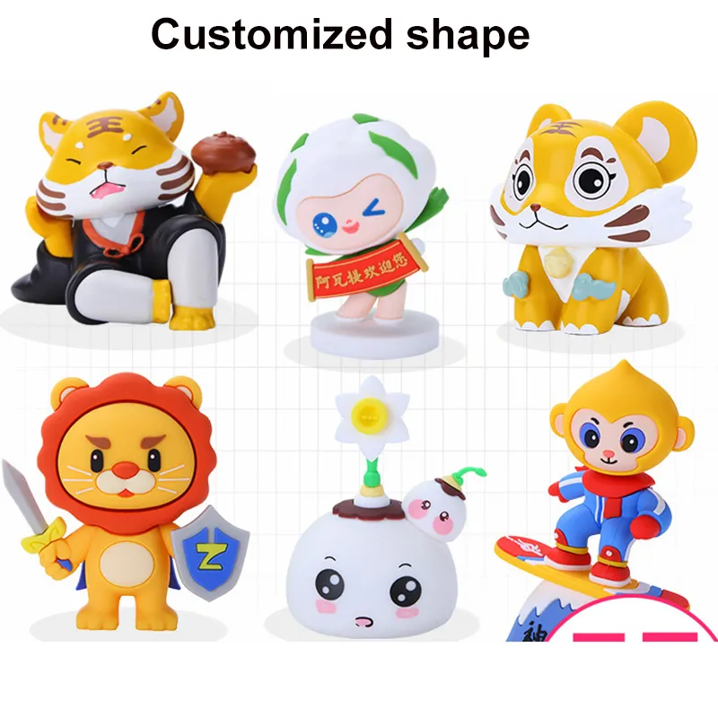 Figuras de Ação de Anime Atacado em PVC Plástico Brinquedos Colecionáveis de Figuras de Ação