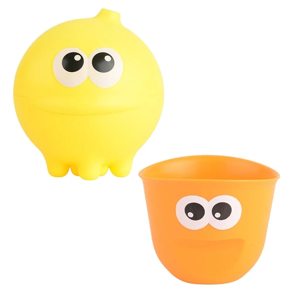 Brinquedo de banho infantil personalizado em material plástico adequado para centros de cuidados diurnos