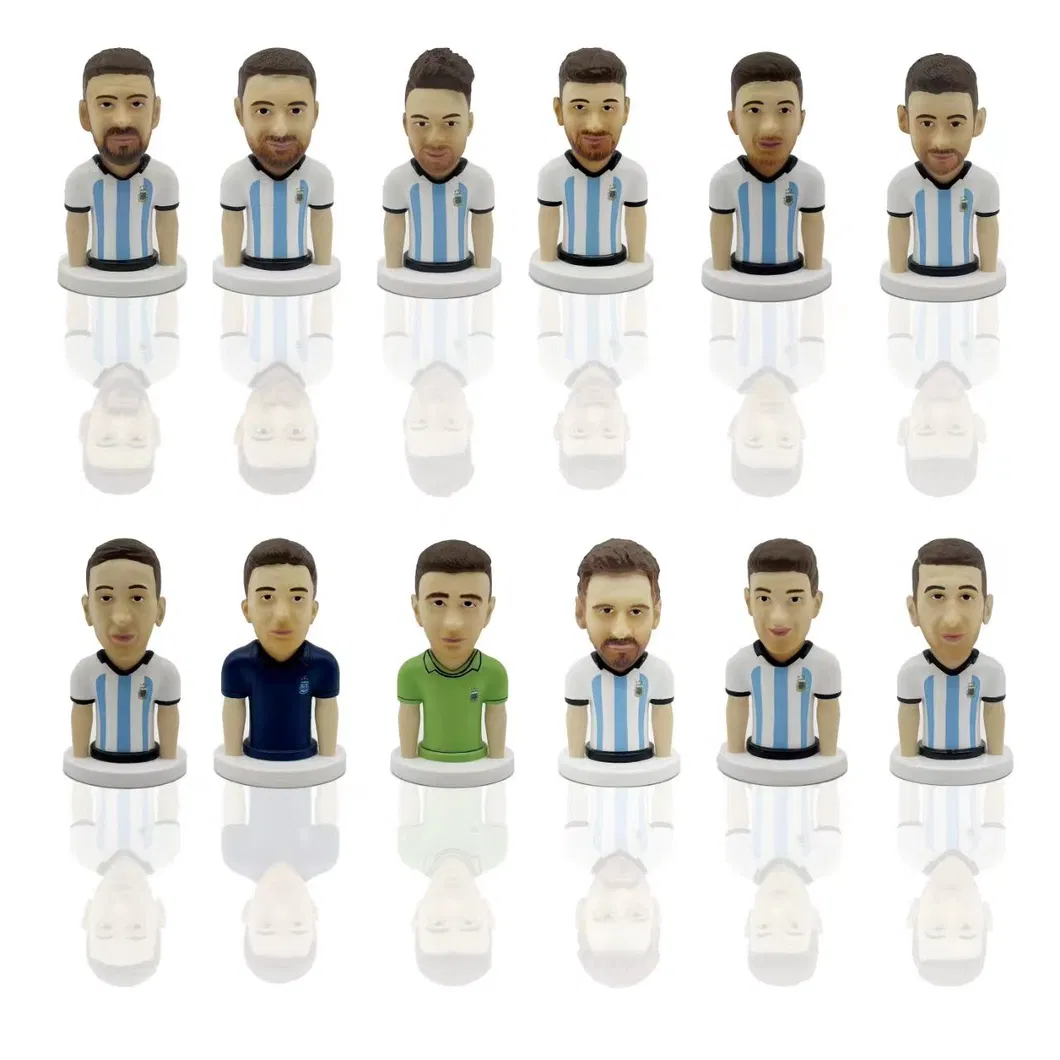 Conjunto Completo de Figuras de Ação de Jogadores de Futebol