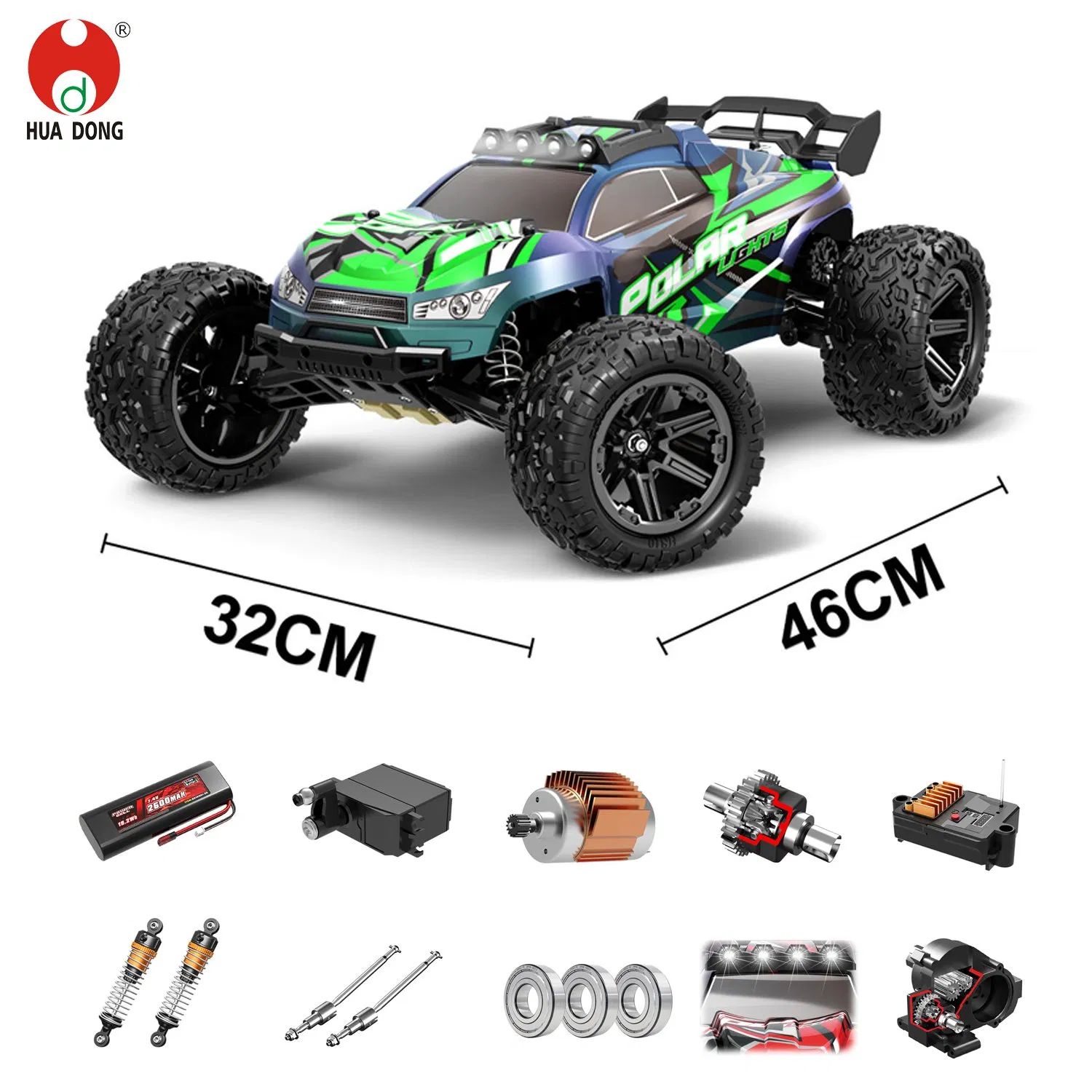 Brinquedos de Plástico por Atacado Carro RC de Grande Tamanho 1/10 Carro RC para Crianças Brinquedo de Carro de Corrida com Controle Remoto de Alta Velocidade 4WD Brinquedos de Carro RC Elétrico de Alta Velocidade