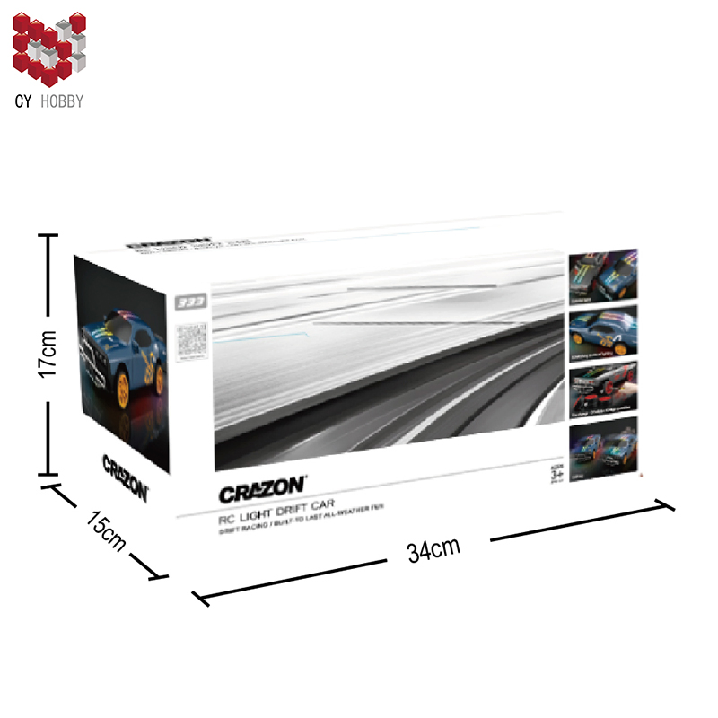 2.4G Carro de Corrida com Controle Remoto Retro, Carro de Acrobacias, Brinquedo de Plástico para Crianças, Ideal para Presente