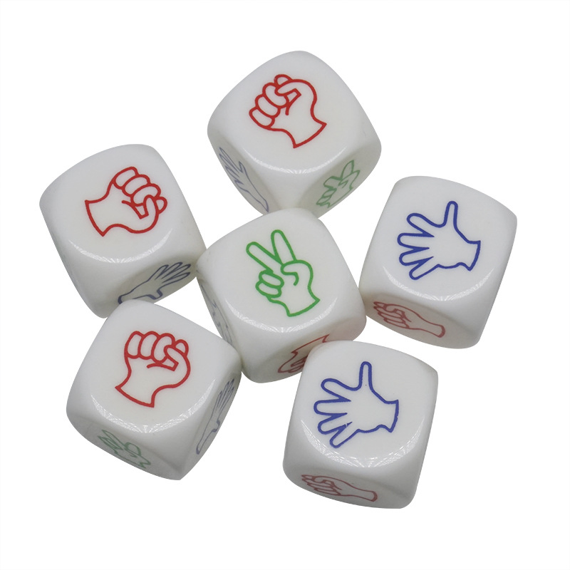 Atacado 22mm Dados Acrílicos de Cores Diferentes com Impressão Personalizada de Logotipo, Dados de Plástico Ecológicos com Cantos Arredondados para Brinquedos de Aprendizagem para Crianças