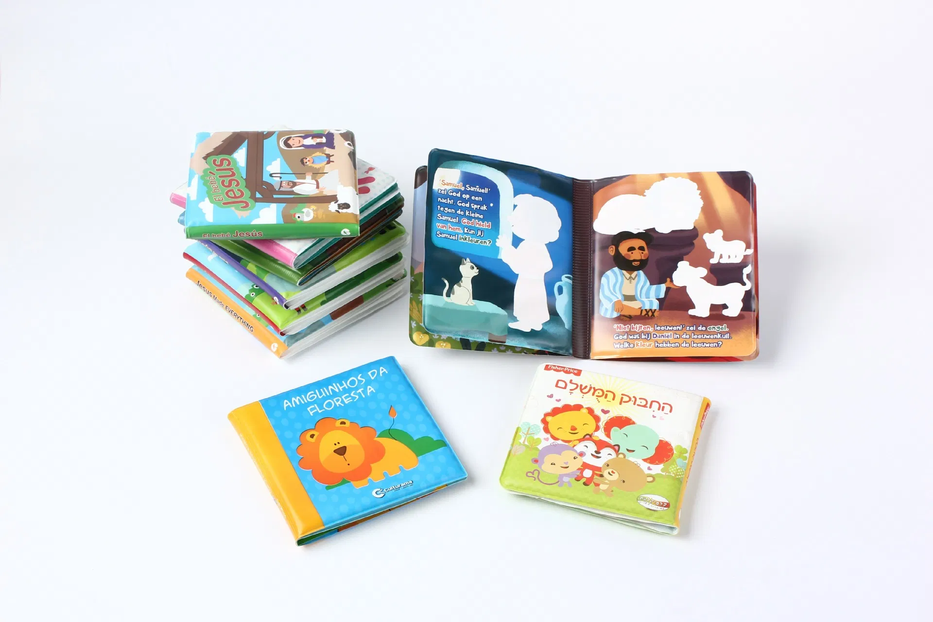 Livro de Banho EVA para Bebês, Livro Flutuante de Plástico, Brinquedo Educativo para Água