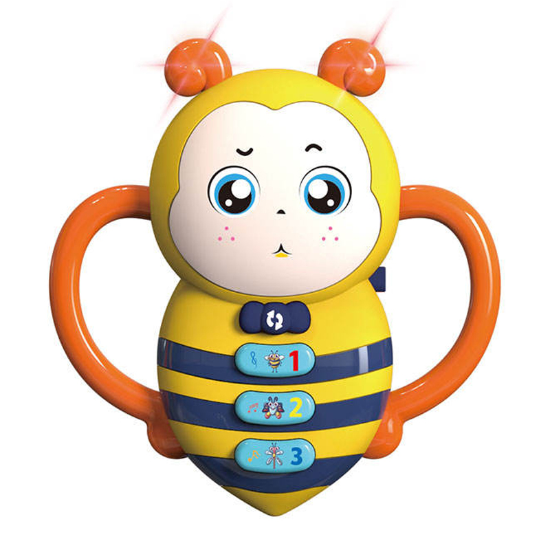 Brinquedo Musical Eletrônico de Abelha de Plástico para Bebês, Instrumentos Musicais Adoráveis para Bebês de 6 a 12 Meses