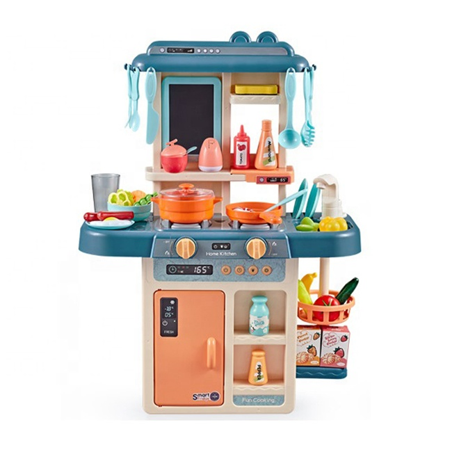 Conjunto de Brinquedos de Cozinha Feliz Tombo com Acessórios Conjunto de Brincadeira de Fazer Comida Modelo de Comida Brinquedos de Cozinha Grande para Crianças