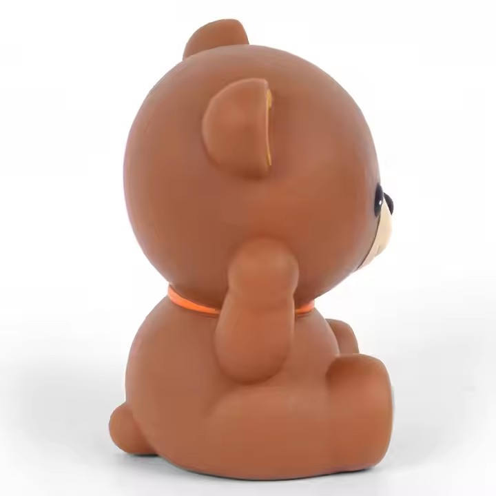 Figura de Ação de Plástico Modelo de Urso Marrom Coleção de Brinquedos para Crianças