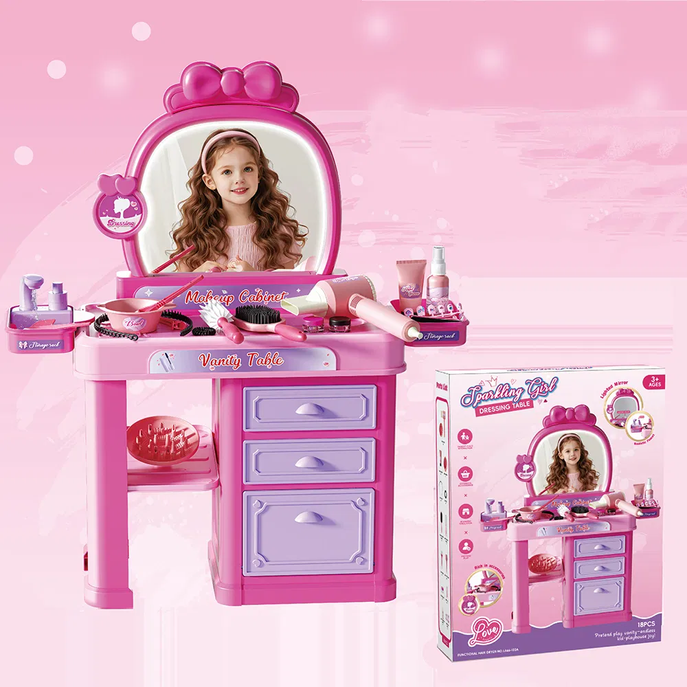 Conjunto de Brinquedos de Maquiagem de Brincadeira em Plástico para Crianças, Alta Qualidade, Novidade, Atacado, ODM/OEM