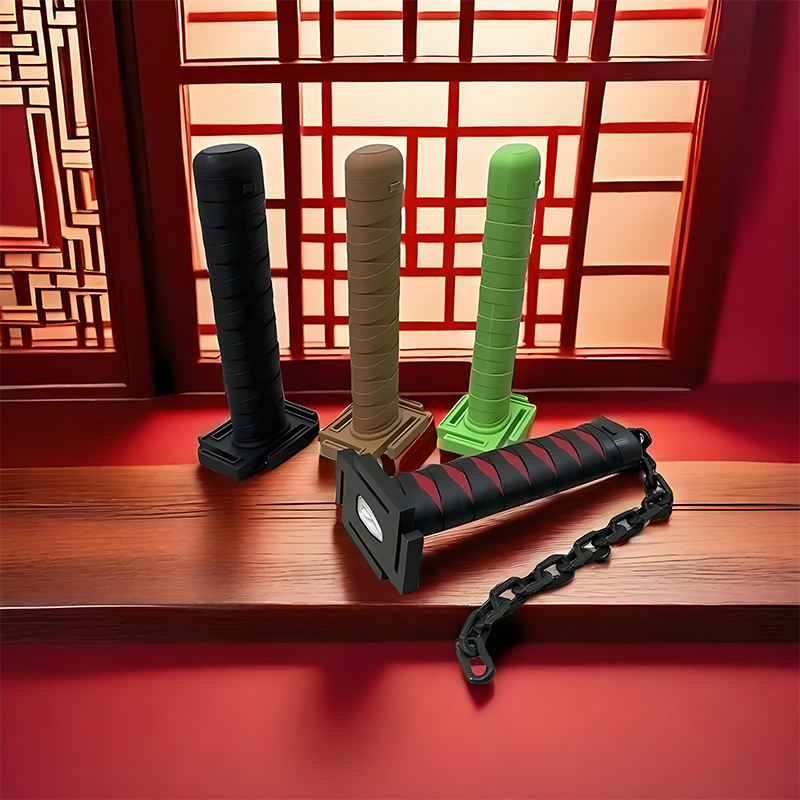 3D Espada Samurai de Plástico Personalizada Impressa Brinquedo Retrátil com Exibição por Gravidade