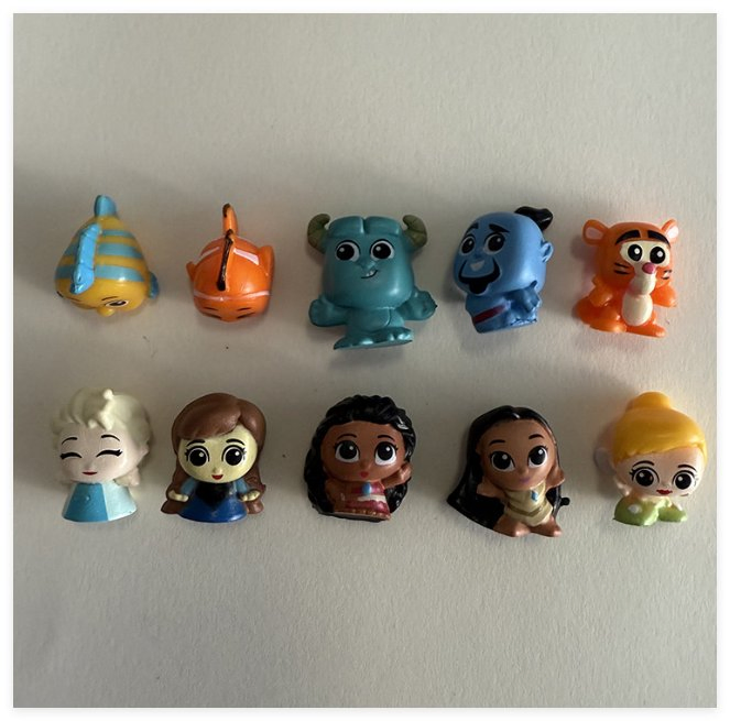 Brinquedo de Figura de Ação de Plástico do Mickey Mouse Princesa Animais para Crianças Bebês Caixa Surpresa