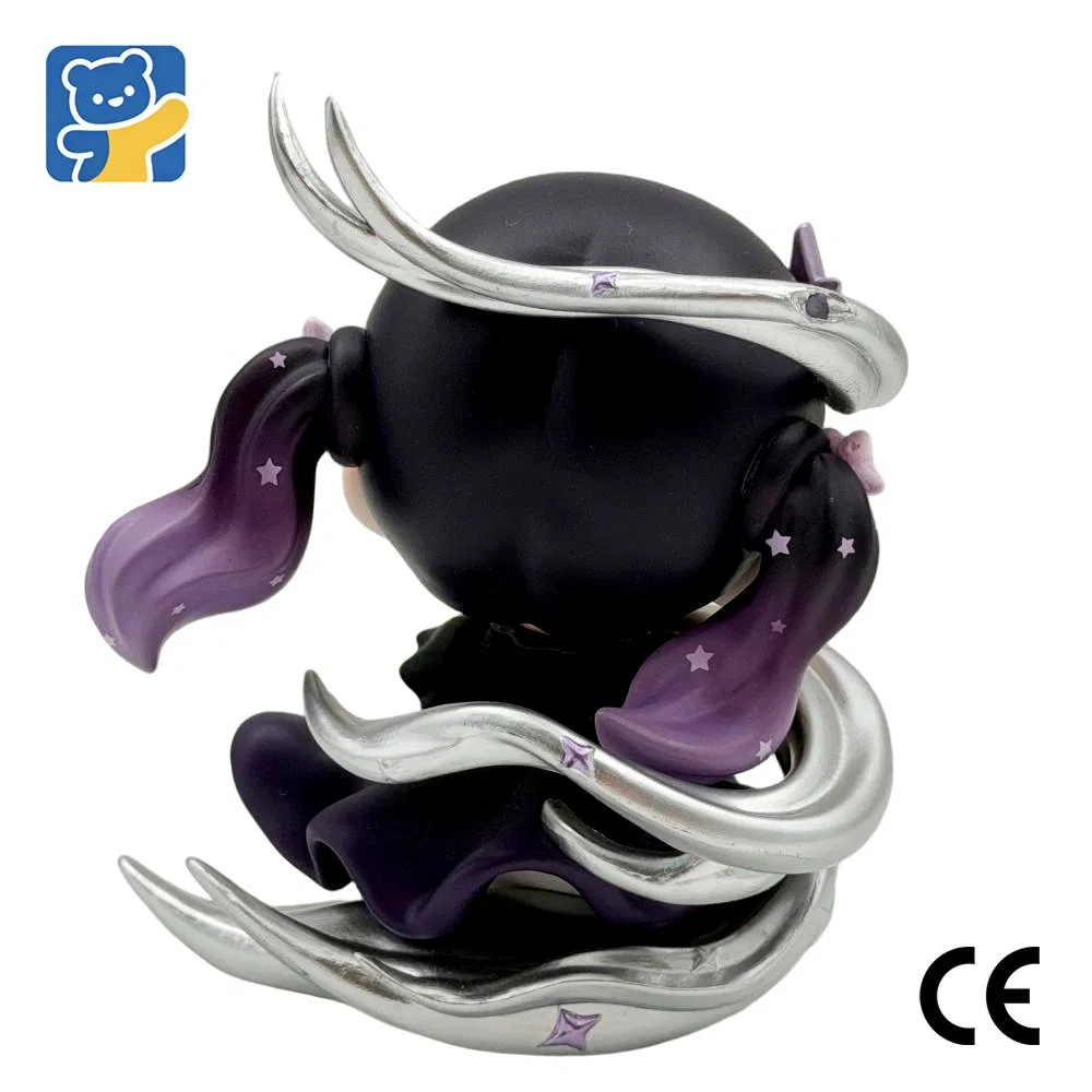 Space Fantasy Mart OEM ODM CE Silver Halo Purple Star Kid Collectible Plastic Anime Toys Figures