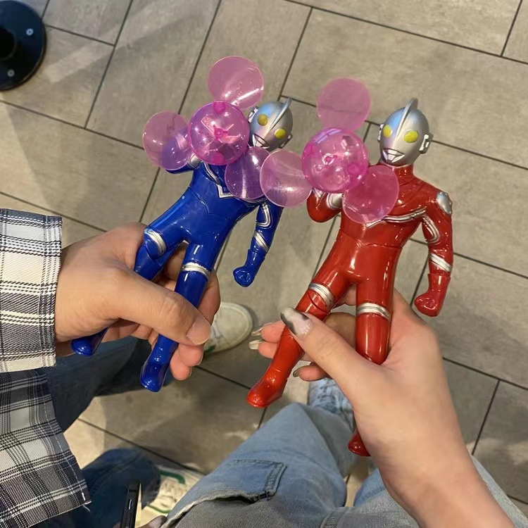 Manual Promocional Brinquedo Infantil Ventiladores de Plástico para o Verão Ventiladores do Ultraman