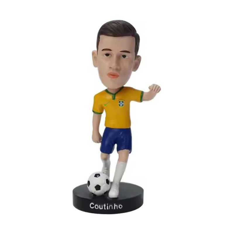 Brinquedo de jogador de futebol de plástico ecológico premium para crianças