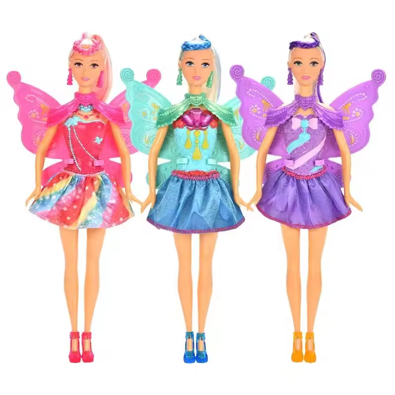 11.5 Boneca de Princesa Fada Flor de 10 cm, Boneca de Plástico Fashion Portátil para Meninas
