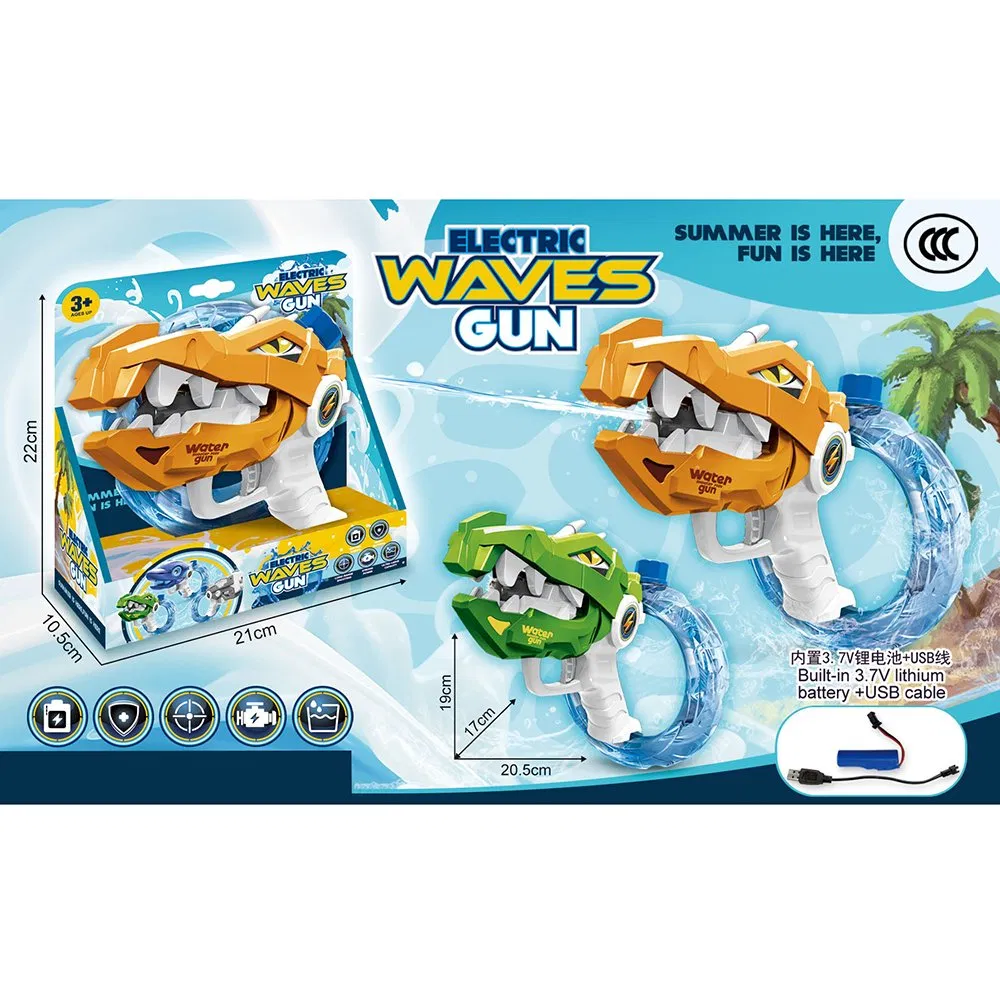Novas Chegadas Vendas Quentes Alta Qualidade Novo Brinquedo de Plástico Presente Promocional para Crianças Brinquedo de Pistola de Água Elétrica de Dinossauro