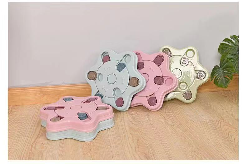 Brinquedos de Quebra-Cabeça para Cães em Miniatura com Giratório Inteligente de Plástico