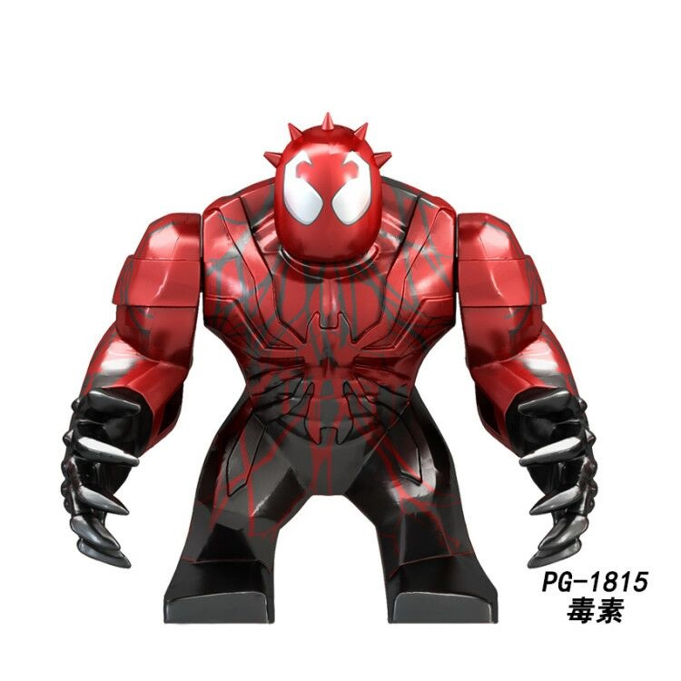 Figura de Ação de Super-Herói Marvel Venom Homem-Aranha Wolverine Brinquedo de Bloco de Construção de Plástico (PG8139)