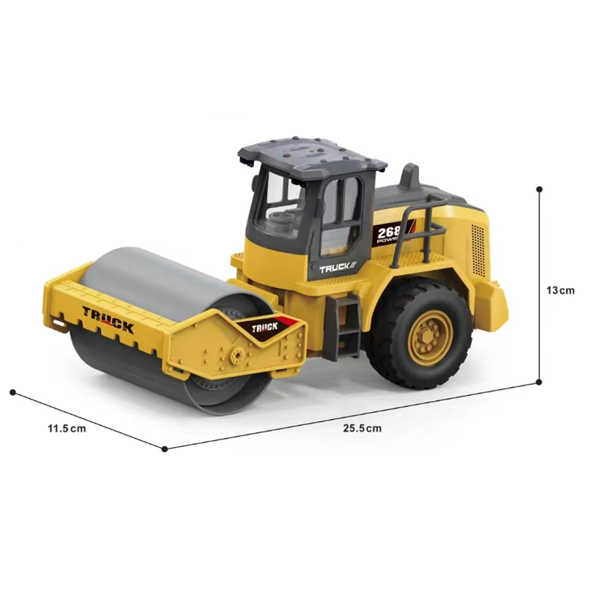 Novo Design Xinbo 2.4G Escala 1: 18 4 Controle Remoto Caminhão de Engenharia Plástico Brinquedo de Construção Caminhão de Estrada Rolo RC Brinquedo para Crianças