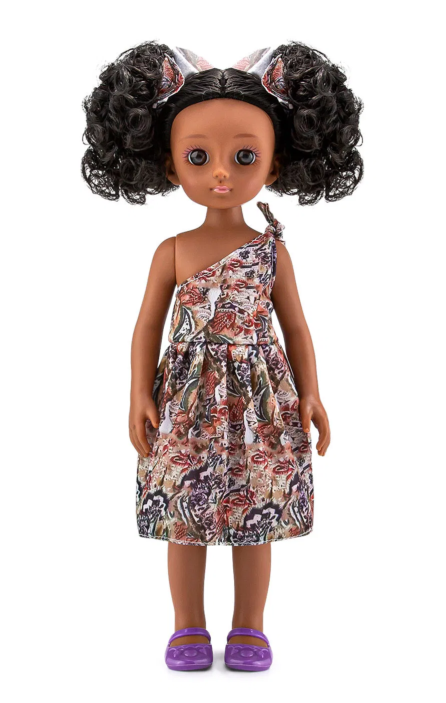 13 Item Novo Fábrica Fornecimento Direto Alta Qualidade Vinil Plástico Moda Bonita Boneca Menina Negra