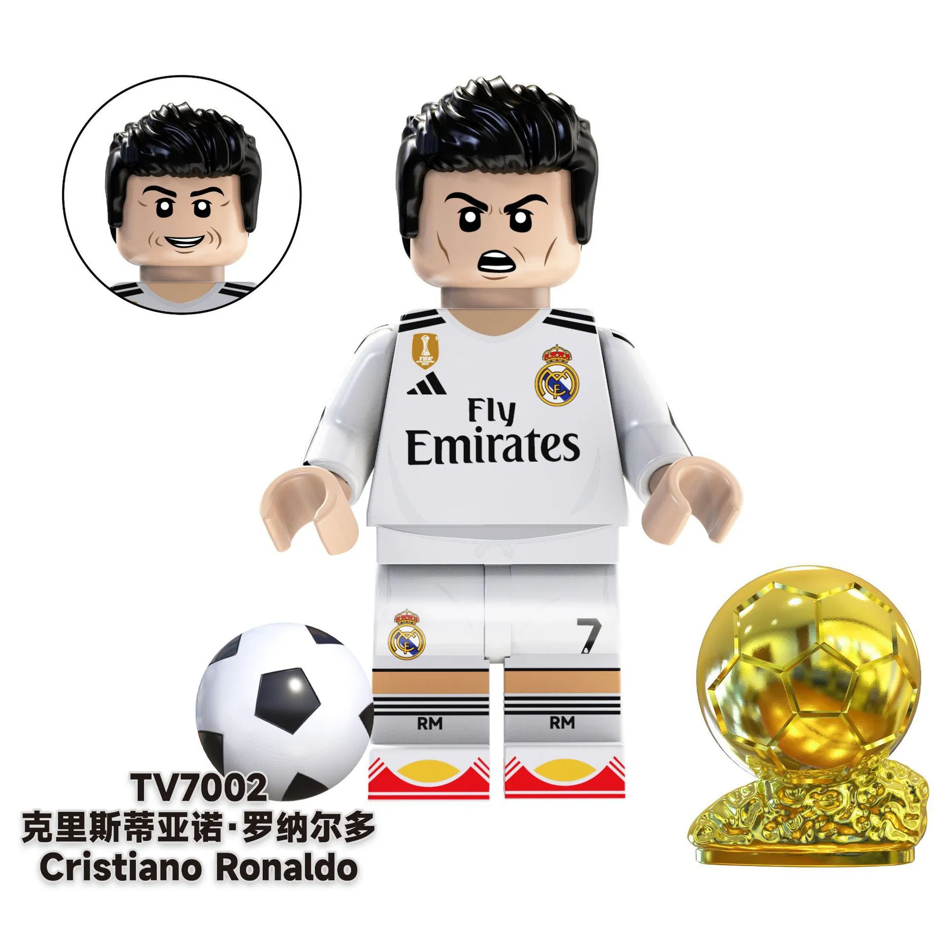 2026 Brinquedo de Ação de Estrela do Futebol em Alta Venda, Blocos de Montar DIY, Mini Figuras de Jogador de Futebol