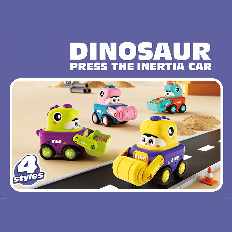 Brinquedos Engraçados para Crianças, Carro de Engenharia Mini Plástico Vendido Quente Xinbo, Veículos de Animais em Cartoon, Carros de Pressão Manual Deslizantes para Crianças