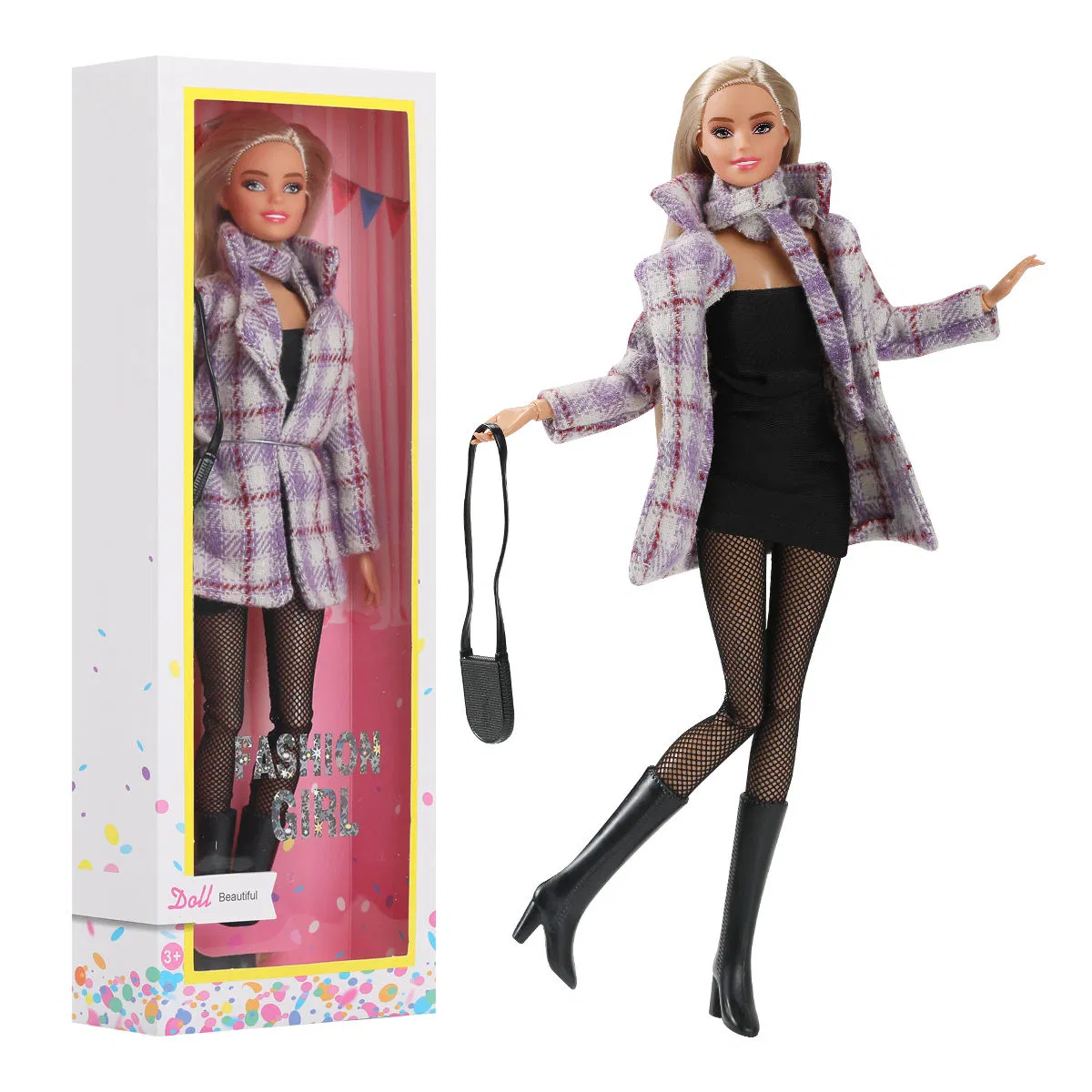 1.5 Mini Brinquedo de Plástico de 2,5 cm 11-Jointed Boneca Presentes de Férias para Meninas Moda Urbana 30cm