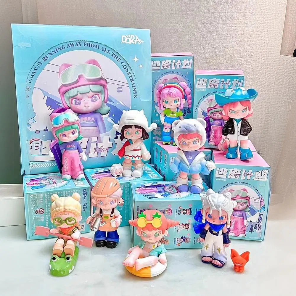 Caixa de Brinquedos de Cadeia Atacado CE Personalizado OEM Caixa Cega Figuras Colecionáveis de Vinil Modelo Composto Duplo Personagem de Anime Figura de Ação Brinquedos de Plástico