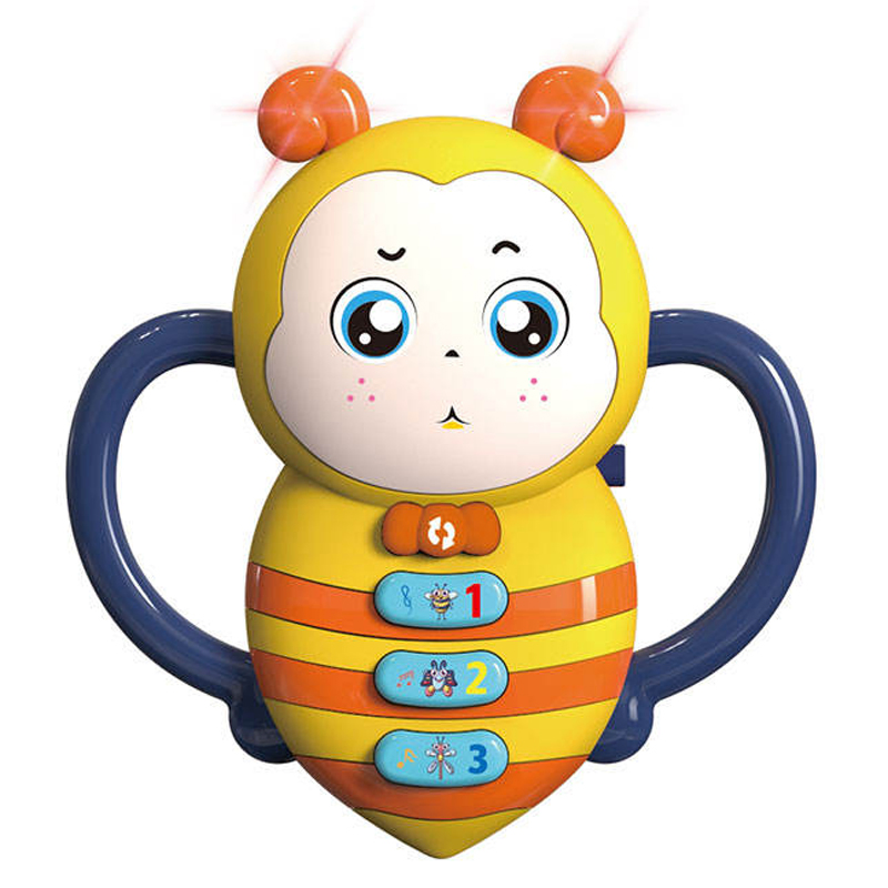 Brinquedo Musical Eletrônico de Abelha de Plástico para Bebês, Instrumentos Musicais Adoráveis para Bebês de 6 a 12 Meses