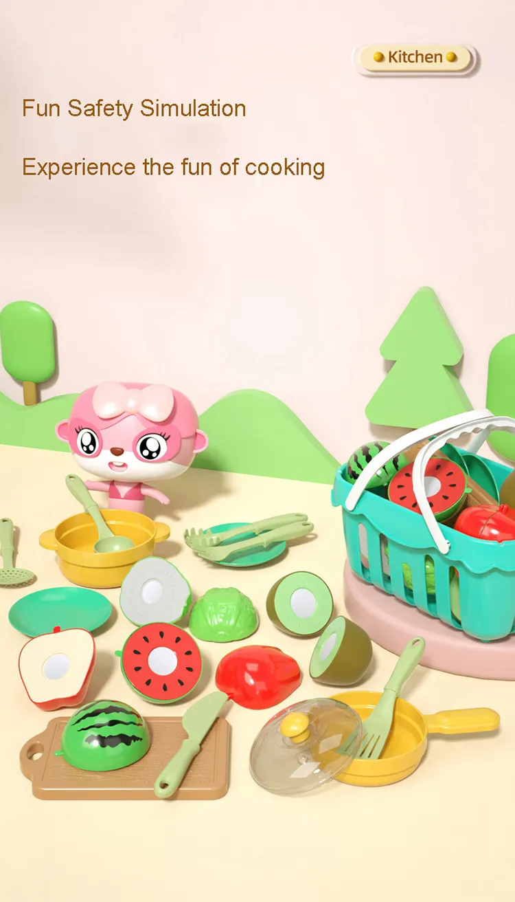 Brinquedos de Frutas Cortadas