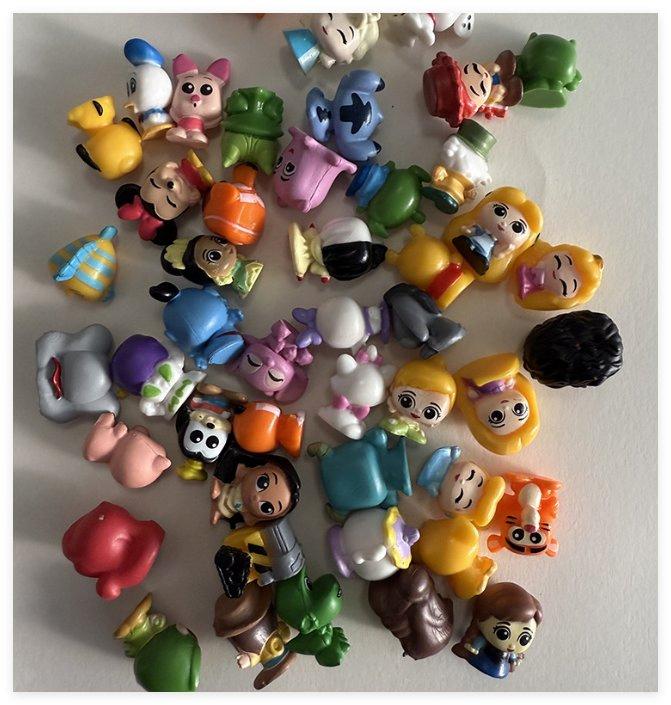 Brinquedo de Figura de Ação de Plástico do Mickey Mouse Princesa Animais para Crianças Bebês Caixa Surpresa