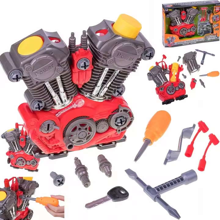 Princípio Mecânico do Piston de Motor Brinquedo SLA Fdm Plástico Nylon 3D Impressão