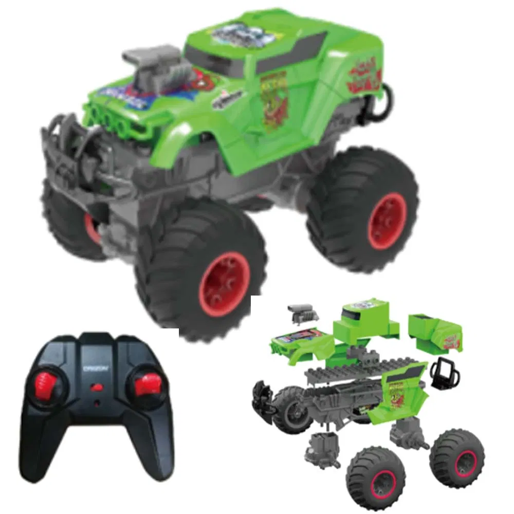 333-Pz22165 Crianças DIY Plástico Montar Brinquedo RC Blocos de Construção Carros