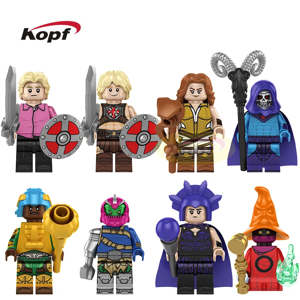 Mini Figuras He-Man Mestres do Universo Blocos de Construção de Plástico Mini Figuras Brinquedo (TP1066)