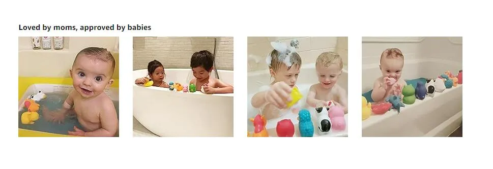 Brinquedo de banho pequeno de plástico para bebês e crianças pequenas