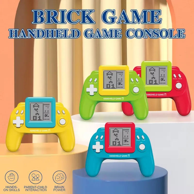 Console de Jogo Portátil Retro Elétrico de Plástico para Crianças