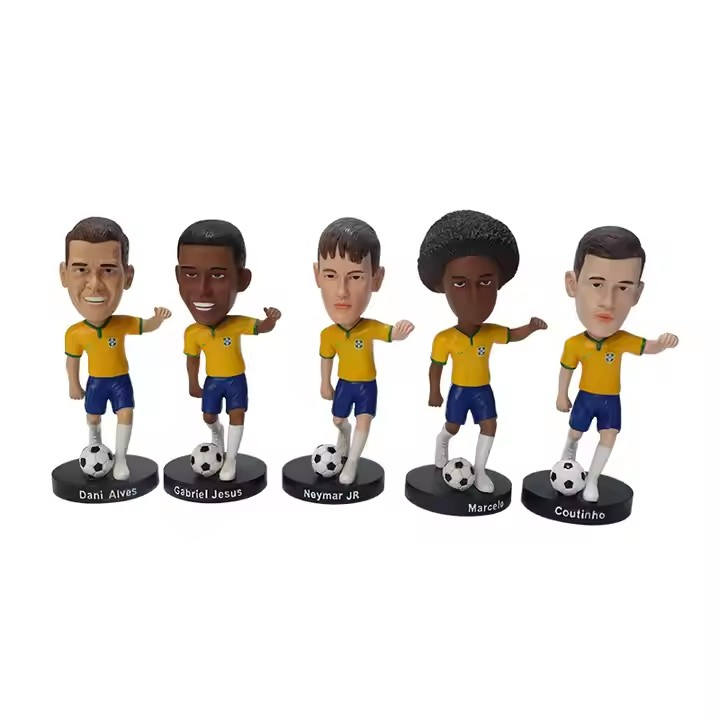 Brinquedo de jogador de futebol de plástico ecológico premium para crianças