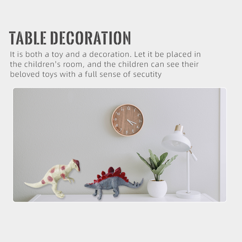 6-Pack Conjunto de Modelos de Animais Jurássicos de Plástico para Crianças, Suprimentos Educacionais de Cognição, Decoração para Festas, Figuras de Dinossauros de PVC
