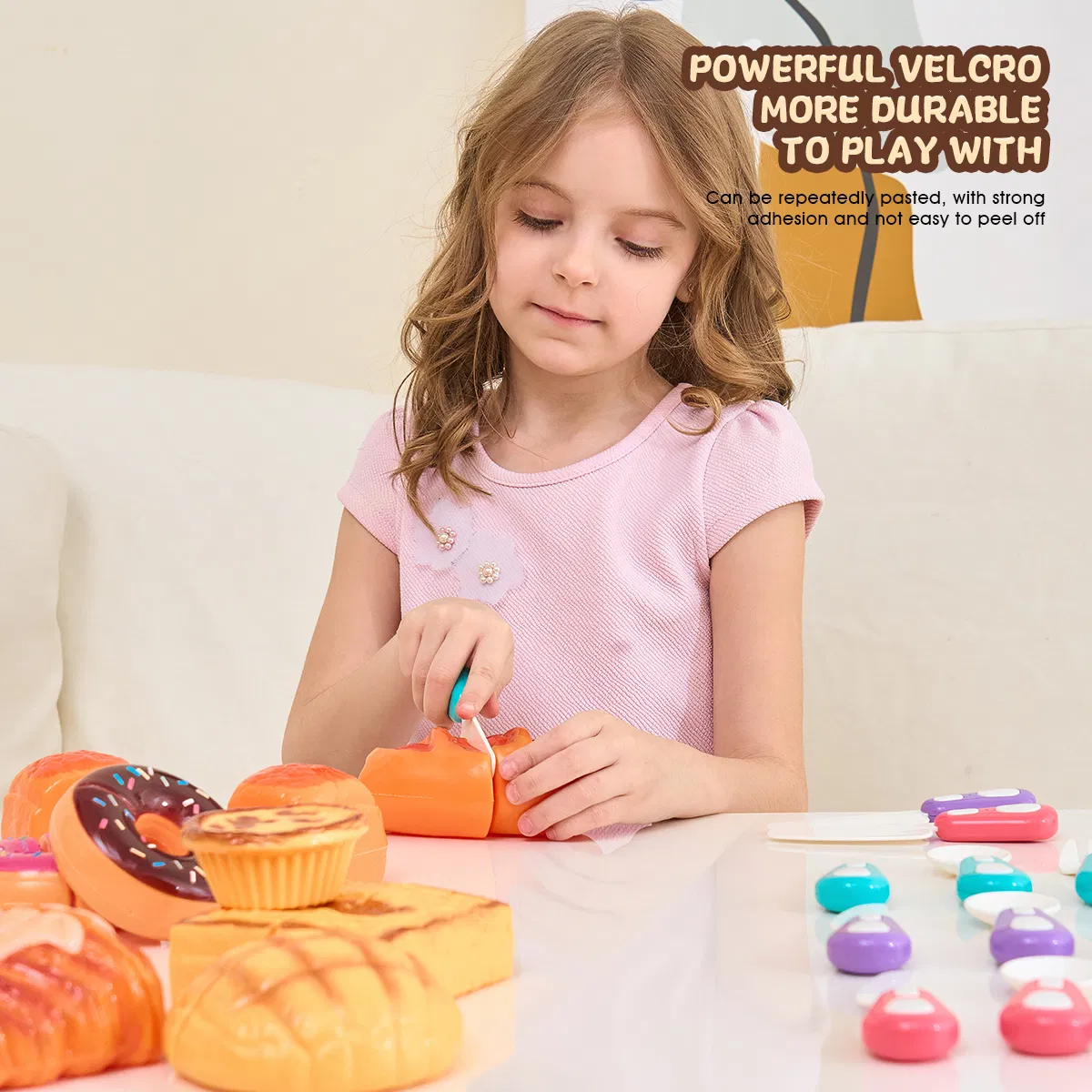 Brinquedos de Cozinha de Plástico Miniatura para Brincar de Fazer Comida Simulação de Alimentos para Crianças Embalagem de Bolo, Sobremesa e Pão DIY